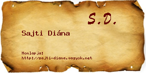 Sajti Diána névjegykártya