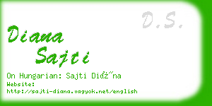 diana sajti business card